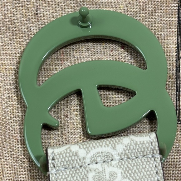 Gucci Marmont GG Supreme Wide Belt Leather and Canvas - Picture 8 of 8